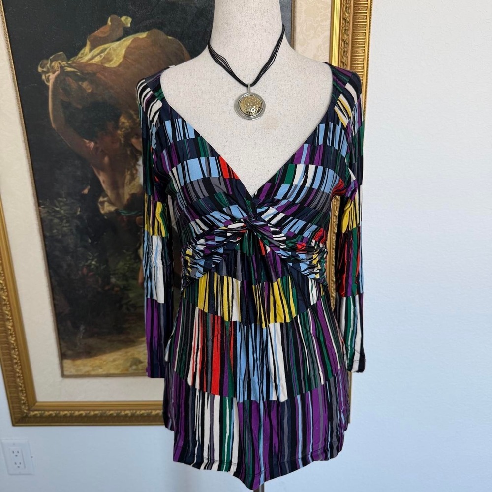 Y2K BCBG Funky Babydoll Top